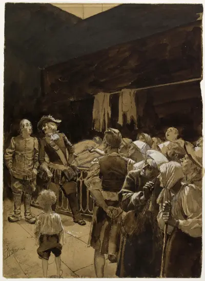 La morgue av Georges Antoine Rochegrosse