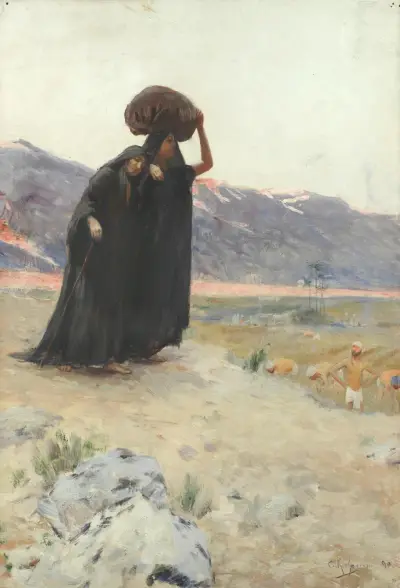 Den långa vandringen hem av Georges Antoine Rochegrosse