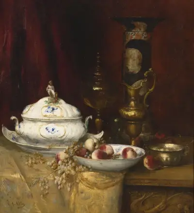 Still Life of Elegant Objects av Antoine Vollon