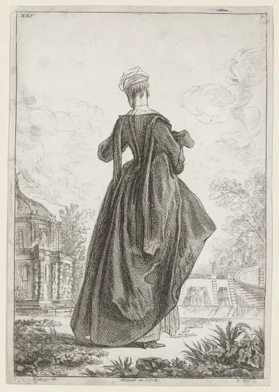 Costume Plate XXV av Jean-Antoine Watteau
