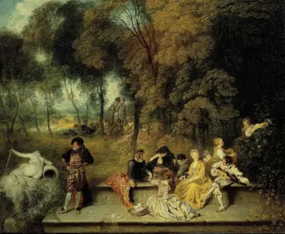Kärlekens nöjen av Jean-Antoine Watteau