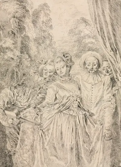 The Clothes are Italian, 1715 – nr 2 av Jean-Antoine Watteau
