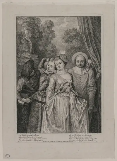 The Clothes are Italian, 1715 – nr 1 av Jean-Antoine Watteau