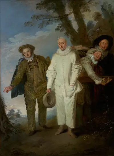 The Italian Comedians av Jean-Antoine Watteau