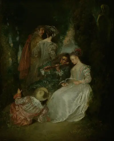 The Perfect Accord av Jean-Antoine Watteau