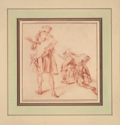 Two Recruits av Jean-Antoine Watteau