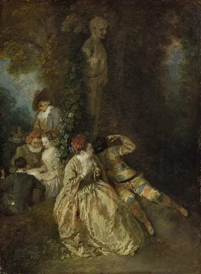 Vill du vinna de sköna damernas gunst av Jean-Antoine Watteau