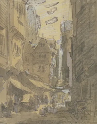 Bendergasse in Frankfurt av Anton Burger
