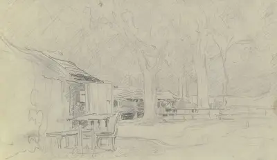 Kastanienbäume von Anton Burger