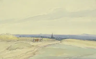 Flat landscape av Anton Burger