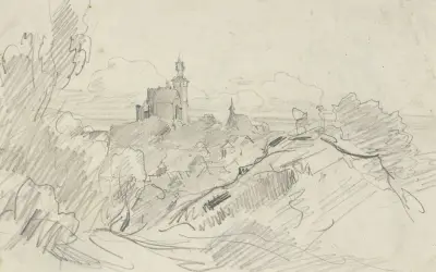 Kronberg von Mammolshain aus av Anton Burger