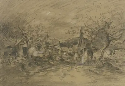 Partie aus Falkenstein im Taunus av Anton Burger