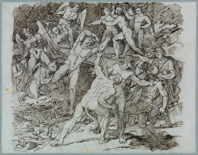 U Krämerova pekelného jezera. Ciampolo z Navarry, Joseph Anton Koch