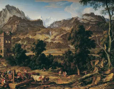 Berner Oberland av Joseph Anton Koch