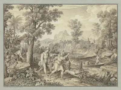 Die große Traube aus Kanaan av Joseph Anton Koch