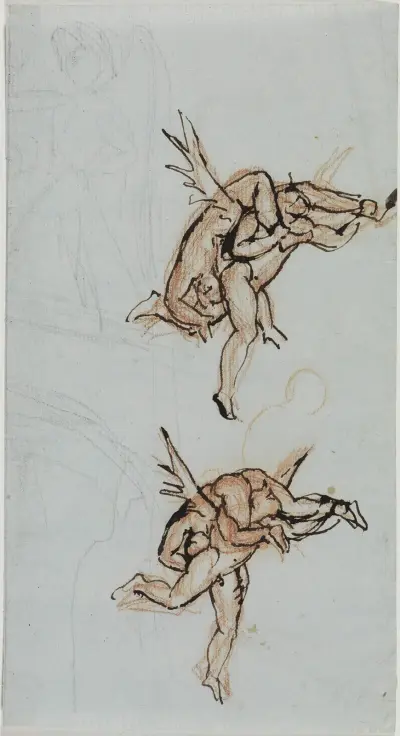 Studie av Luccas rådsherre (Dante Inferno, Canto 21, V 34) av Joseph Anton Koch