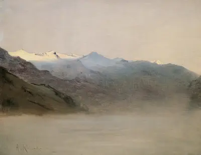 Gasteinertal i dimma av Anton Romako
