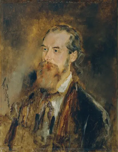Djurmålaren Karl Reichert av Anton Romako