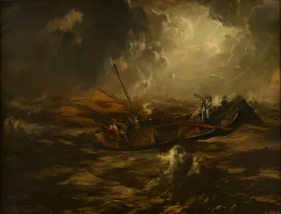 Sjöstorm av Anton Romako