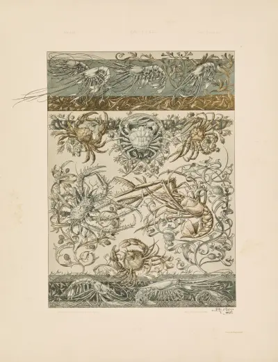 Djuret i dekorativ konst, pl. 12 av Anton Seder