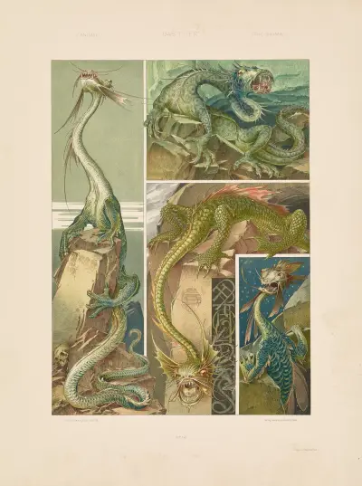 Das Thier in der decorativen Kunst Pl.15 av Anton Seder
