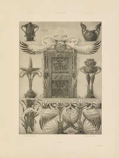 Das Thier in der decorativen Kunst Pl.24 av Anton Seder