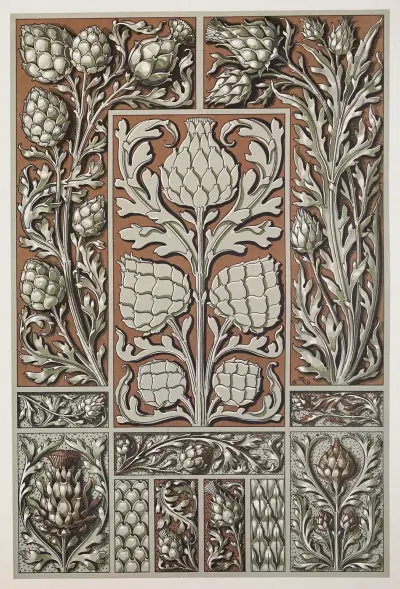 Die Pflanze in Kunst und Gewerbe Pl. 010 von Anton Seder