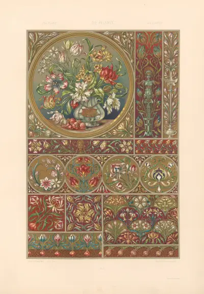 Växten i konst och hantverk (Die Pflanze in Kunst und Gewerbe), pl. 17 av Anton Seder