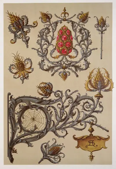 Die Pflanze in Kunst und Gewerbe Pl.026 von Anton Seder