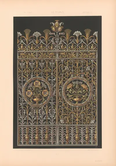 Die Pflanze in Kunst und Gewerbe, Tafel 061 von Anton Seder