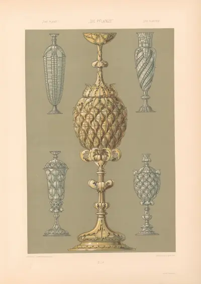 Växten i konst och hantverk (Die Pflanze in Kunst und Gewerbe) pl. 102 av Anton Seder