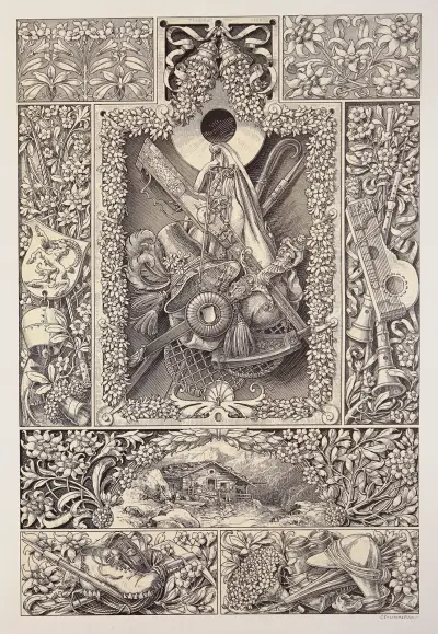 Växten i konst och hantverk pl. 103 av Anton Seder