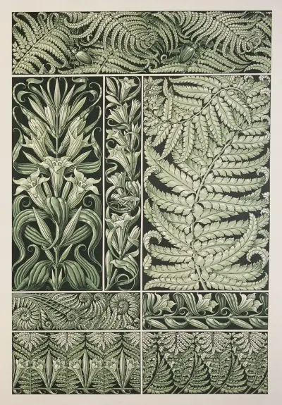 Växten i konst och hantverk, pl. 104 av Anton Seder