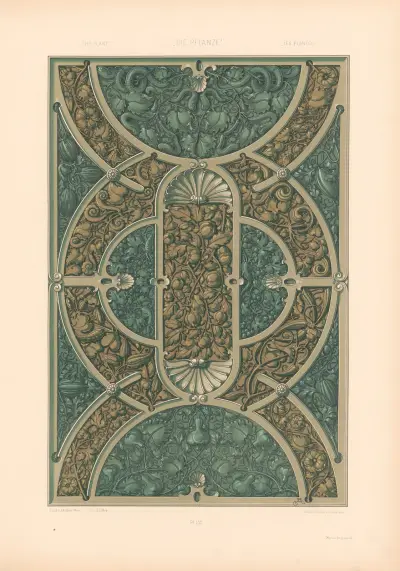 Die Pflanze in Kunst und Gewerbe (The Plant in Art and Industry) Pl.128 av Anton Seder
