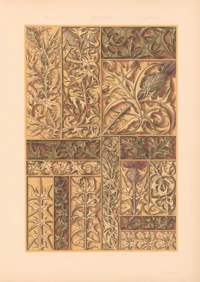 Die Pflanze in Kunst und Gewerbe, Tafel 158 von Anton Seder