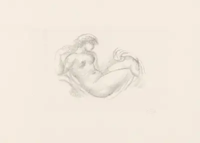 Femme en berceau, bras droit levé av Aristide Maillol