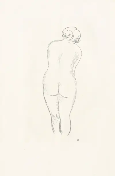 Femme nue de dos, 1927 – nr 2 av Aristide Maillol