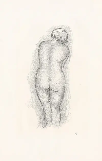 Femme nue de dos, 1927 – nr 1 av Aristide Maillol