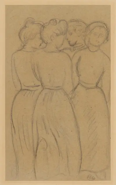 Unga flickor av Aristide Maillol