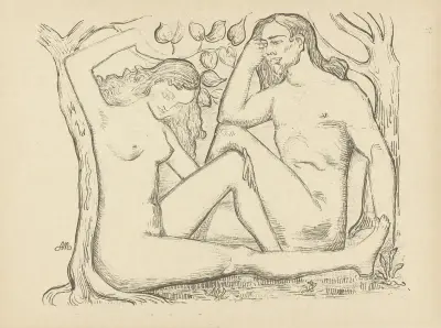 L’Homme et la Femme. Adam et Eve av Aristide Maillol