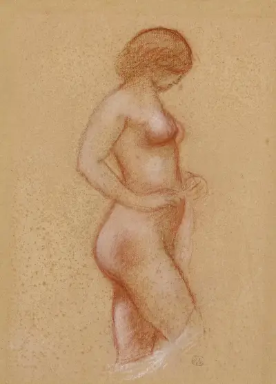 Naken stående, i profil av Aristide Maillol