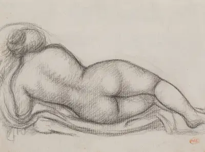 Liggande nakenstudie av Aristide Maillol