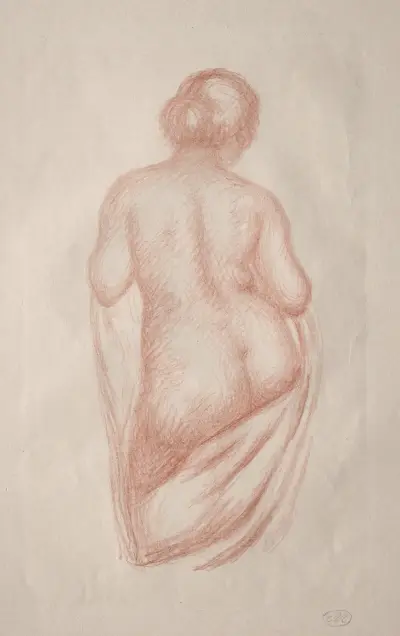 Kvinna sedd bakifrån av Aristide Maillol