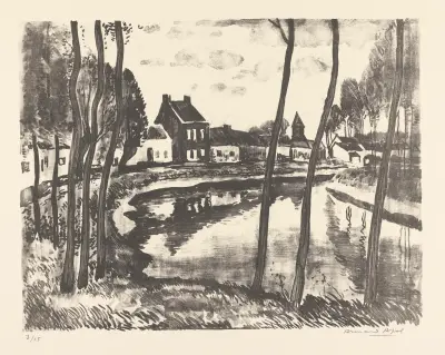 Canal et village av Armand Apol