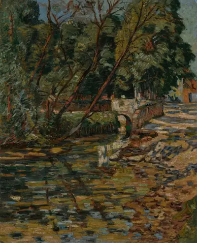 Vattningsstället vid Epinay-Le-Breuil av Armand Guillaumin