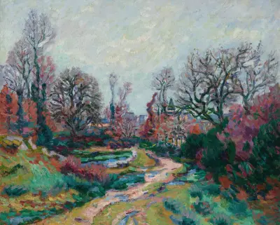 Vägen till vattningsplatsen, efter regnet av Armand Guillaumin