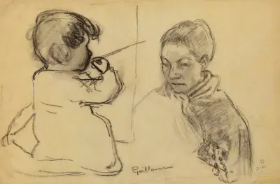 Zwei Kopfstudien von Armand Guillaumin