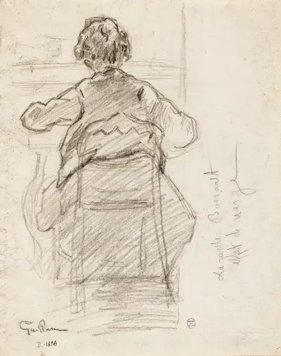 Sittande kvinna av Armand Guillaumin