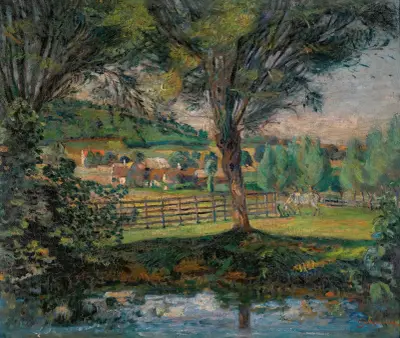 Der Weidenweiher, Île-de-France von Armand Guillaumin