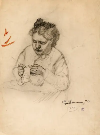 Konstnärens mor av Armand Guillaumin